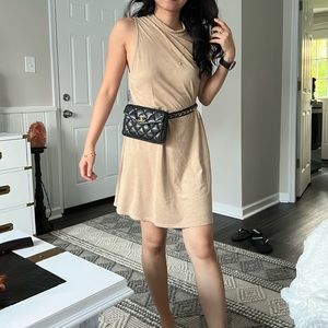 CHANEL BAG WAIST POUCH CHAINSTRAP MATELASSE BLACK AUTHENTIC